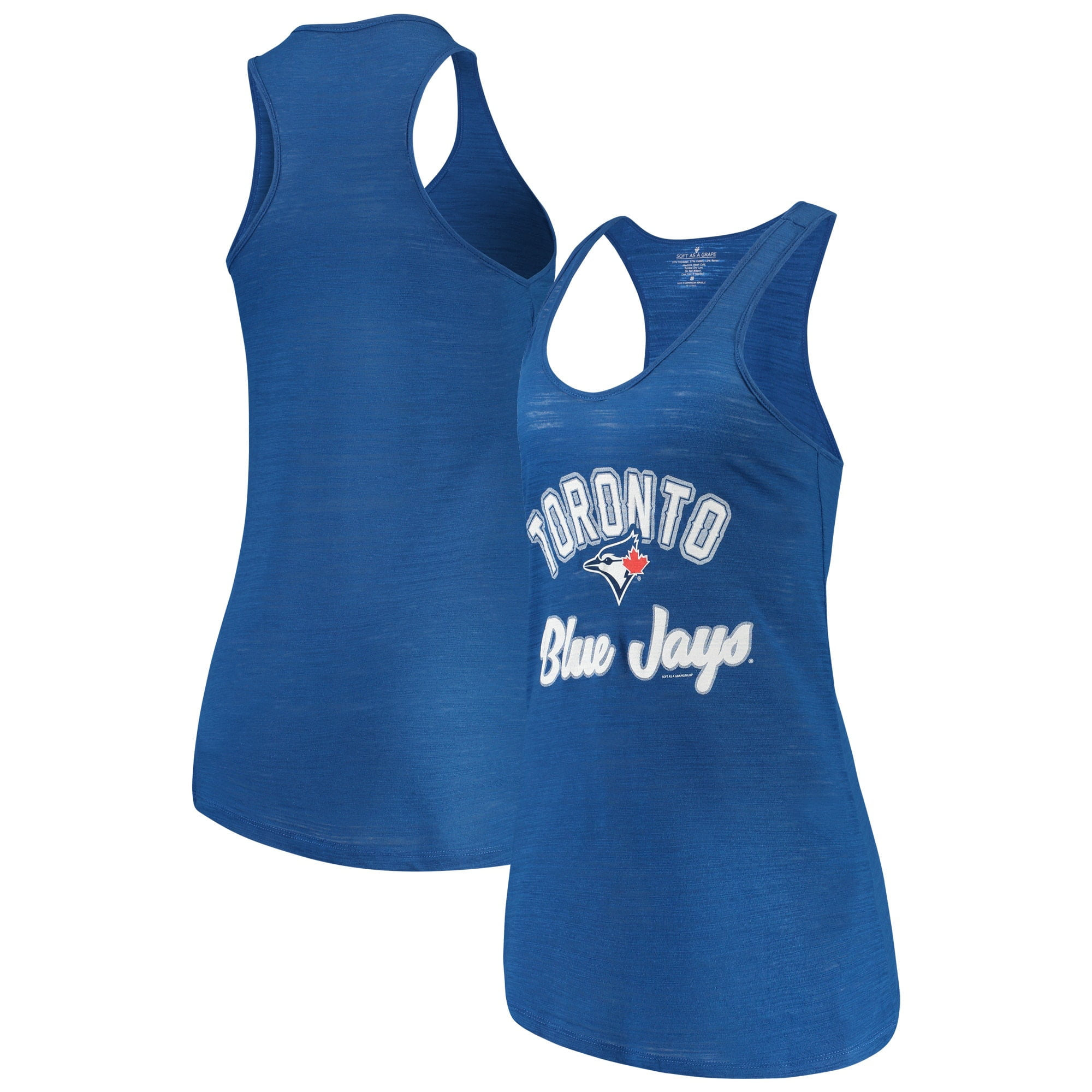 Toronto Blue Jays Soft as a Grape Women's Multicount Racerback Tank Top Royal Toronto Blue Jays Soft as a Grape Women's Multicount Racerback Tank Top Royal