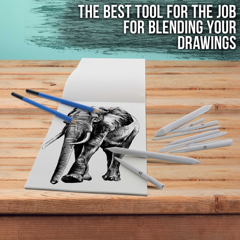 U.S. Art Supply Blending Stump and Tortillion Set, 10 Piece photo 4