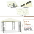 thumbnail image 6 of Topbuy 10' x 10' Large Outdoor Canopy Gazebo, sun-proof and drizzle-proof, 6 of 7