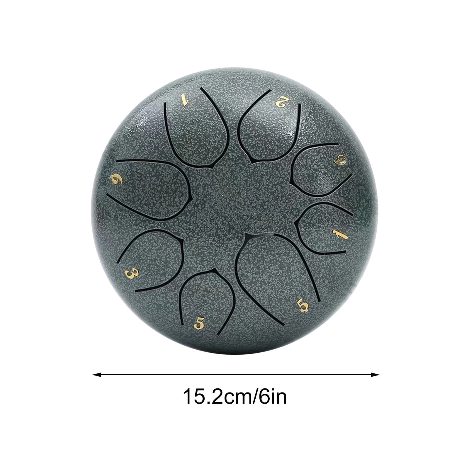 Viflosae Kids Educational Toys Outdoor Rain Drum Outdoor Rain Play Steel Tongue Drum 11.4cm 8 Tones Essential Drum With Drumsticks And Music Handpan Meditation Drum for Garden Meditation