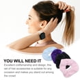 thumbnail image 4 of RomaMX 4 piezas mujeres grandes de microfibra para el cabello Scrunchies secador de pelo banda de felpa lazos elásticos, 4 of 7