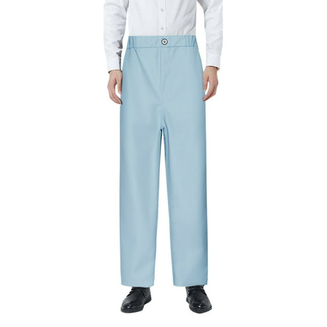 Pantalons Habillés pour Garçons Taille Ajustable Poches avant Jambe Droite