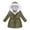 Army Green, variant on WhouRiu Toddler Girl Winter Coat Thickened Warm Zip Up Faux Fur Hood Slim Coat Padded Puffy Waterproof Outwear Green,Sized 4-5