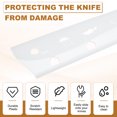 thumbnail image 3 of Fundas de seguridad de plástico Uxcell para cuchillo de chef, protector de hoja de cuchillo para cocina bar blanco, 3 of 7