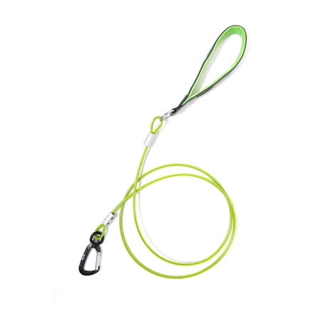 UPC: 0736140425716 | Mighty Paw Chew Proof Dog Leash – Six Foot Metal Cable Lead  Non Chewable Braided Cord with Padded Handle. Chew Resistant  Great for Large Dogs and Teething Puppies (Green)