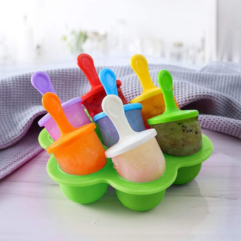 Popsicle Molds & Silicone Egg Bites Molds with Lids Sticks and Drip Catcher Frozen Ice Pop Molds Reusable Easy Release Ice Pop Maker No Drip Pressure Cooker Accessories 