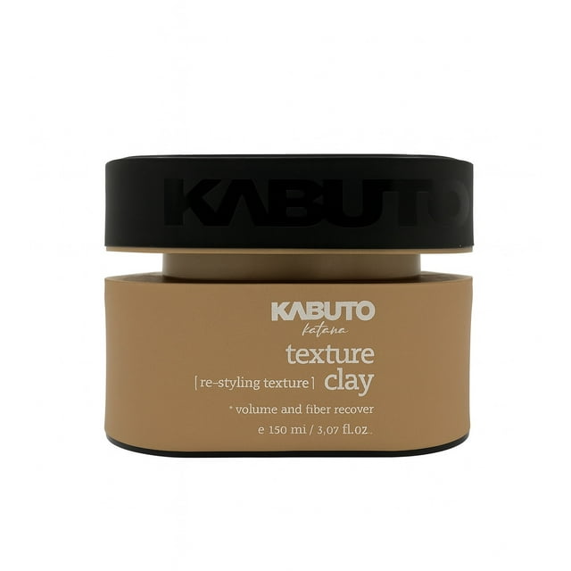 Kabuto® Katana Texture Clay – Cera Mate para Cabello con Fijación Fuerte, Volumen y Recuperación de Fibra – 150 ml