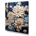 thumbnail image 2 of Designart "Radiant Paper Mache Flower Blossoms" Flowers Wall Decor, 2 of 7