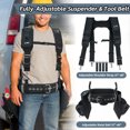 thumbnail image 6 of Men Perry suspenders 2 inch Width Non-Metal Belt Clip Y Shape Reflective Suspenders For Men Work, 6 of 10