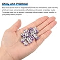 thumbnail image 4 of CHOK 200Pack 6mm Rondelle Spacer Beads  Silver Plated Rhinestone Spacer Beads for Jewelry Making Supplies  Gold White, 4 of 6