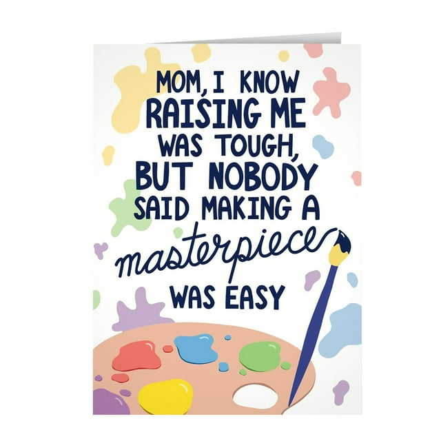 Day Greeting Card Elegant Design With Heartfelt Message Quality Handmade Personalizable For Mom Party Decorations for Boys Event Table Runner Party for Kids 8-12 Bulk Event Chairs And Tables Event