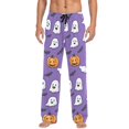 thumbnail image 7 of FORMRS Mens Pajama Pants with Pockets Sleepwear Lounge Bottoms Sizes S-2XL, Halloween Ghosts Purple, 7 of 7