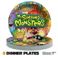 thumbnail image 4 of My Sing Monster Tableware Plates Party Supplies Birthday Decorations Disposable Dinnerware, 4 of 4