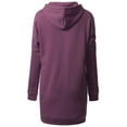 thumbnail image 3 of MixMatchy Women's Casual Oversized Long Sleeve Fleece Hoodie Sweatshirts Loose Hooded Pullover Tunic (S~3X), 3 of 5
