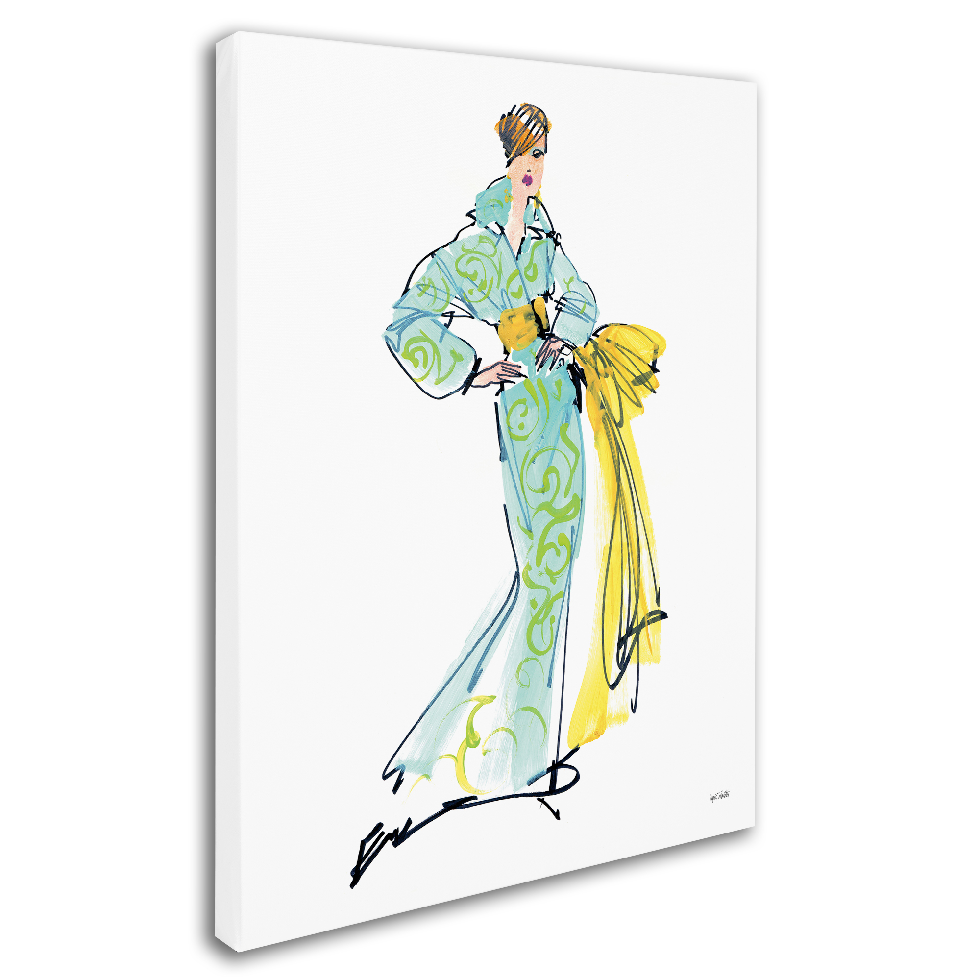 Trademark Fine Art 'Colorful Fashion I' Canvas Art by Anne Tavoletti