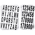 thumbnail image 1 of 10 Sheets Number Stickers Mailbox Letters Black Vinyl Alphabet Number Stickers, 1 of 5