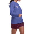 thumbnail image 3 of Champion Women's Powerblend Graphic Fleece Boyfriend Crewneck Sweatshirt, 3 of 6