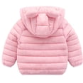 thumbnail image 2 of WIBACKER 1-5T Baby Boy Girl Cute Ear Hooded Puffer Jacket Pants Snowsuit Toddler Kid Winter Coat, 2 of 8
