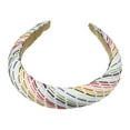 thumbnail image 5 of Unique Bargains 1 Pc Classic Foam Raffia Straw Headband for Women for Girls 5.91"x1.18" White, 5 of 6