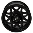 thumbnail image 2 of 4/110 Tusk Tintic Wheel 14x7 5.0 + 2.0 Matte Black for Honda Rancher 420 4x4 2007-2021, 2 of 8