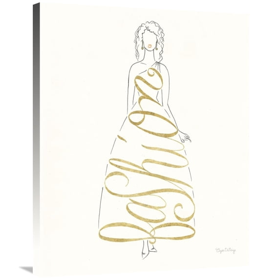 Global Gallery's 'Stylish Sayings III' By Elyse DeNeige Stretched Canvas Wall Art