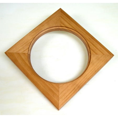 - Solid Wood Frame Can Hold a 6 Inch Round Tile Or Similar Object