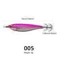 thumbnail image 2 of Señuelo de pesca calamar plantillas luminosas gancho Artificial cebos de Jigging púrpura, 2 of 4