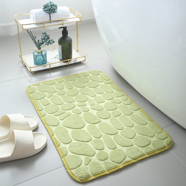 Alfombrilla para inodoro, alfombrilla absorbente para puerta de baño, alfombrilla antideslizante de secado rápido para inodoro, alfombrilla de vellón coral para puerta de inodoro