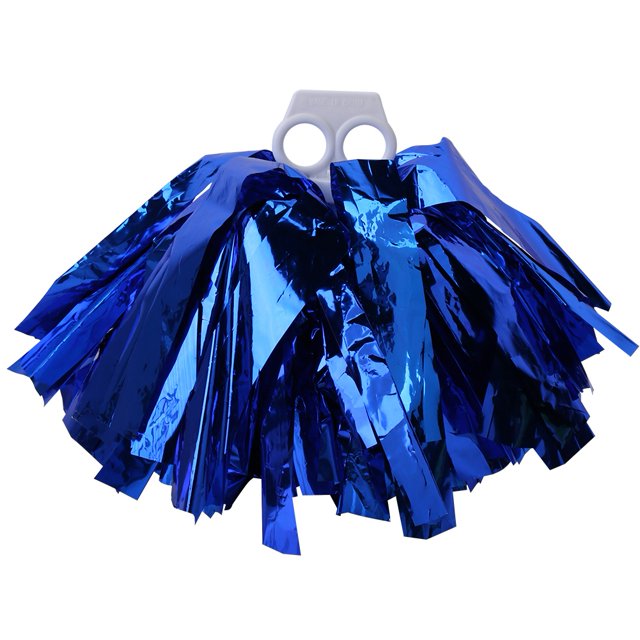 Pompones de porristas, pompones de anillo para fiesta de baile, competición deportiva escolar (azul)