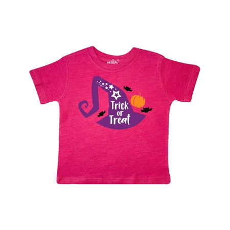 

Inktastic Halloween Trick Or Treat Witch Hat Bats Stars Gift Toddler Boy or Toddler Girl T-Shirt