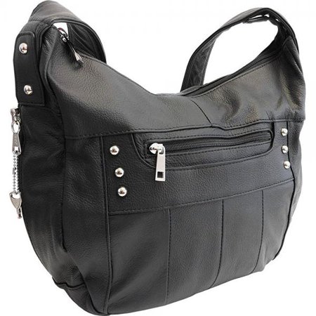 Leather Locking Concealment Purse Ccw Concealed Carry Gun Handbag Leather Locking Concealment Purse Ccw Concealed Carry Gun Handbag New Model Black