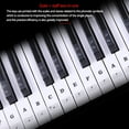 thumbnail image 5 of Piano Sticker Transparent Piano Keyboard Sticker Removable Electronic Keyboard 37/49/54/61/88 Key Piano Sticker For Kids Beginners Piano Practice, 5 of 9