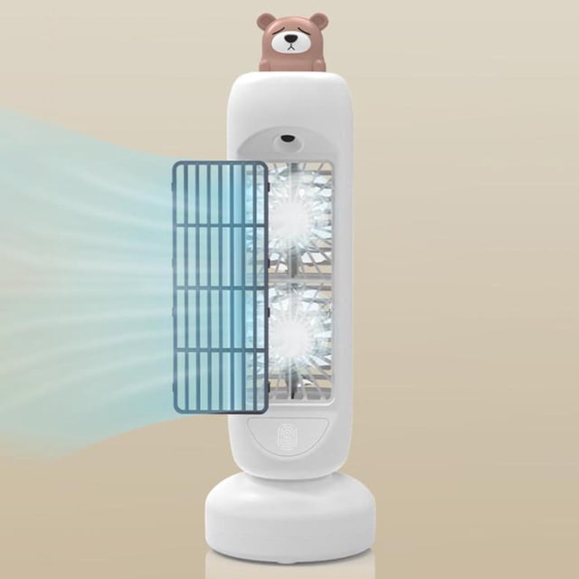 Aire acondicionado perfke ventilador 60 degree 400 ml tanque de agua poco Blanco
