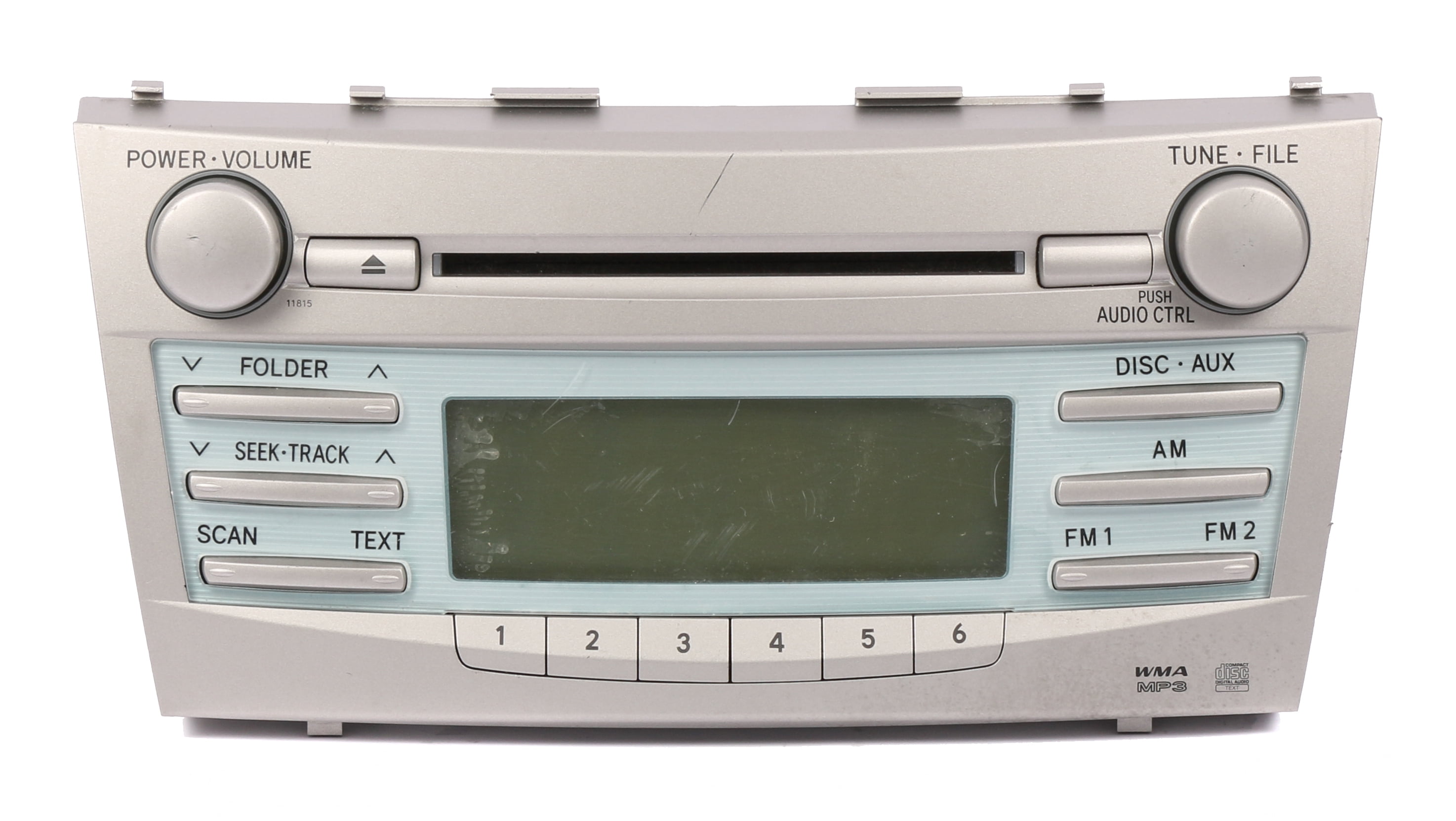 Restored 2007-09 Toyota Camry AM FM Radio Single Disc CD MP3 Player 86120-06180 OPT 11815 - (Refurbished)