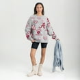 thumbnail image 3 of Women's Gameday Couture Gray Alabama Crimson Tide Always on Repeat Fleece Sweatshirt, 3 of 4