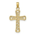thumbnail image 4 of FJC Finejewelers 10 kt Yellow Gold Fancy Cross Charm 20 x 14 mm, 4 of 6
