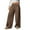 Coffee, variant on Wide Leg Sweatpants for Women 2025 Trendy Fashion High Waisted Drawstring Loose Long Pants with Pockets