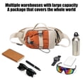 thumbnail image 6 of Water Bottle Holder with Strap, Insulation Water Bottle Carrier Bag with Phone Pocket, Crossbody Water Bottle Holder for Hiking Walking White, 6 of 6