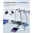 thumbnail image 2 of Magtame Magnetic Coiled iPhone Charger Cord, 3.3FT MFi Certified Lightning Cable Fast Charging, Tangle Free Data Transfer Cord Braided Compatible wit, 2 of 7