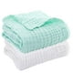 thumbnail image 1 of Toallas de baño de muselina para bebés Aablexema, paquete de 2 unidades, 109 x 109 cm, 1 of 4