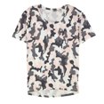 thumbnail image 1 of L.A.M. Womens Villa Relaxed Basic T-Shirt, Pink, Small, 1 of 2