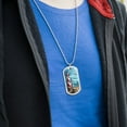thumbnail image 3 of Lighthouse Seashore Ocean Beach Seagulls Sailboat Military Dog Tag Pendant Necklace with Chain, 3 of 5