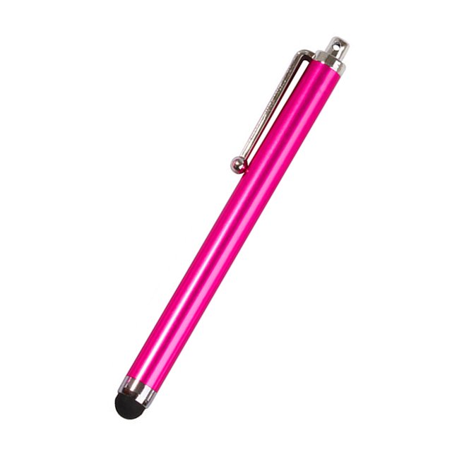 Bearachild Bolígrafos capacitivos Resistencia a los arañazos Lápiz de pantalla táctil Ligero Alta flexibilidad Stylus Computadora Tableta Electrónica Rosado