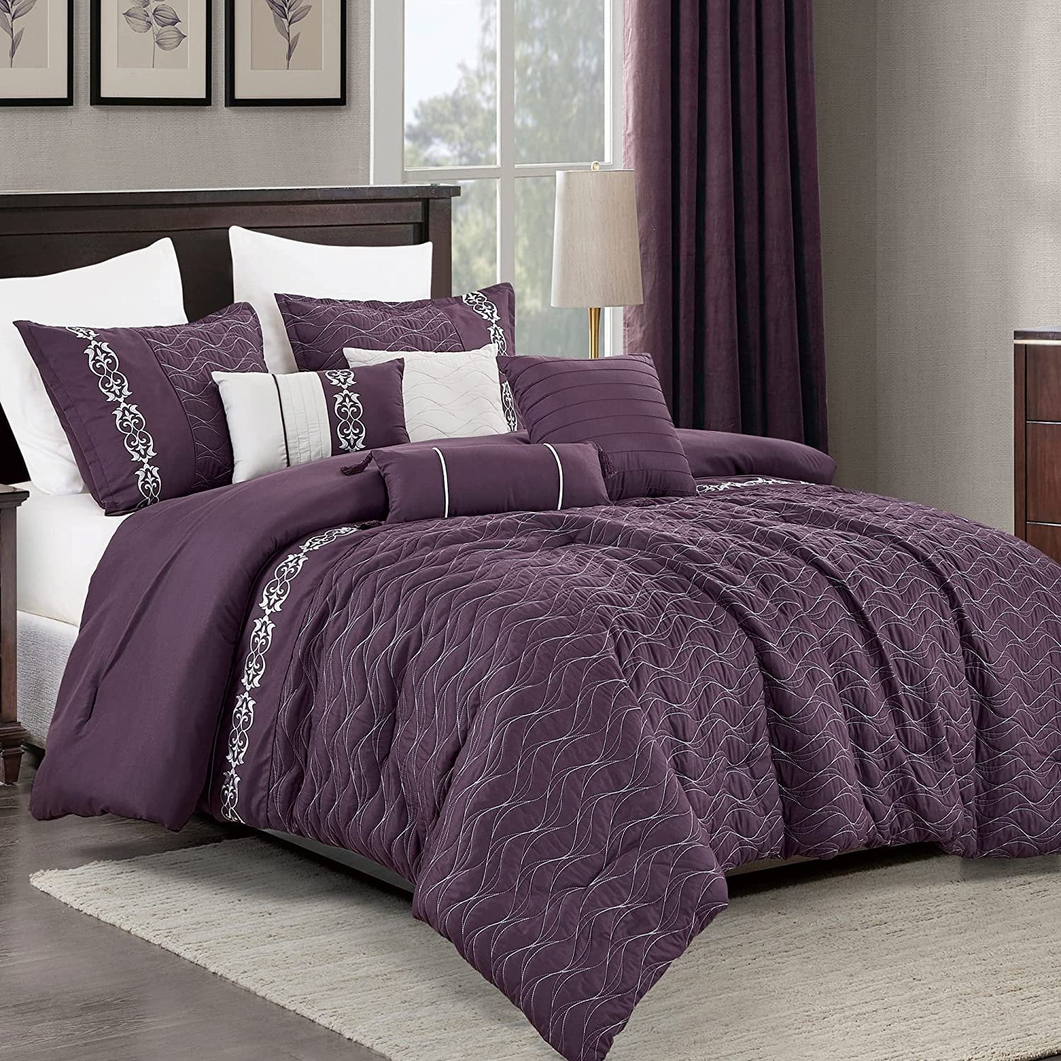 Luxury Purple Comforter Set