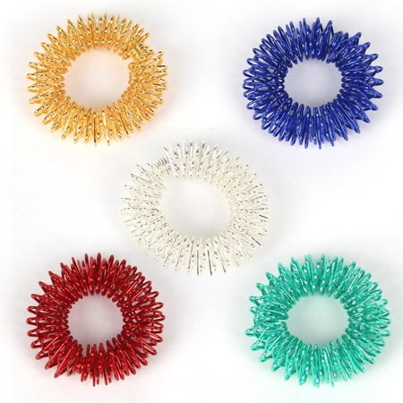 LINLIN Finger Massager Spiky Sensory Finger Rings Anxiety Ring Acupuncture Ring Massage Ring