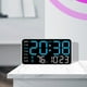 thumbnail image 4 of Reloj de pared digital LED grande con alarma, calendario y pantalla de temperatura – brillo ajustable para sala de estar, dormitorio u oficina., 4 of 6