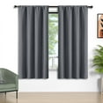 thumbnail image 1 of Cortinas Blackout Grises, Juego de 2 Paneles, 52x72 Pulgadas, Cortinas Blackout con Bolsillo para Barra, Cortinas Térmicas Aislantes para Ventanas, Calor de Verano, Cortinas Sólidas con Privacidad As, 1 of 7