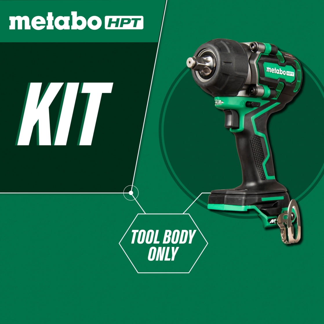 Metabo HPT 36V Cordless Impact Wrench, 1/2-In, WR36DEQ4