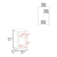 thumbnail image 3 of We Have Furniture Side Table Sallis, Living Room, Onyx/White, 3 of 7