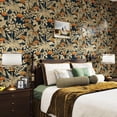 thumbnail image 3 of Brown Leaves Vintage Wallpaper Peel and Stick Wallpaper Floral Contact Paper for Shelf Liner Autumn Brown Leaf Wallpapers for Bedroom Waterproof Wall Paper Vinyl Wall Decor 17.5'''x102'', 3 of 17